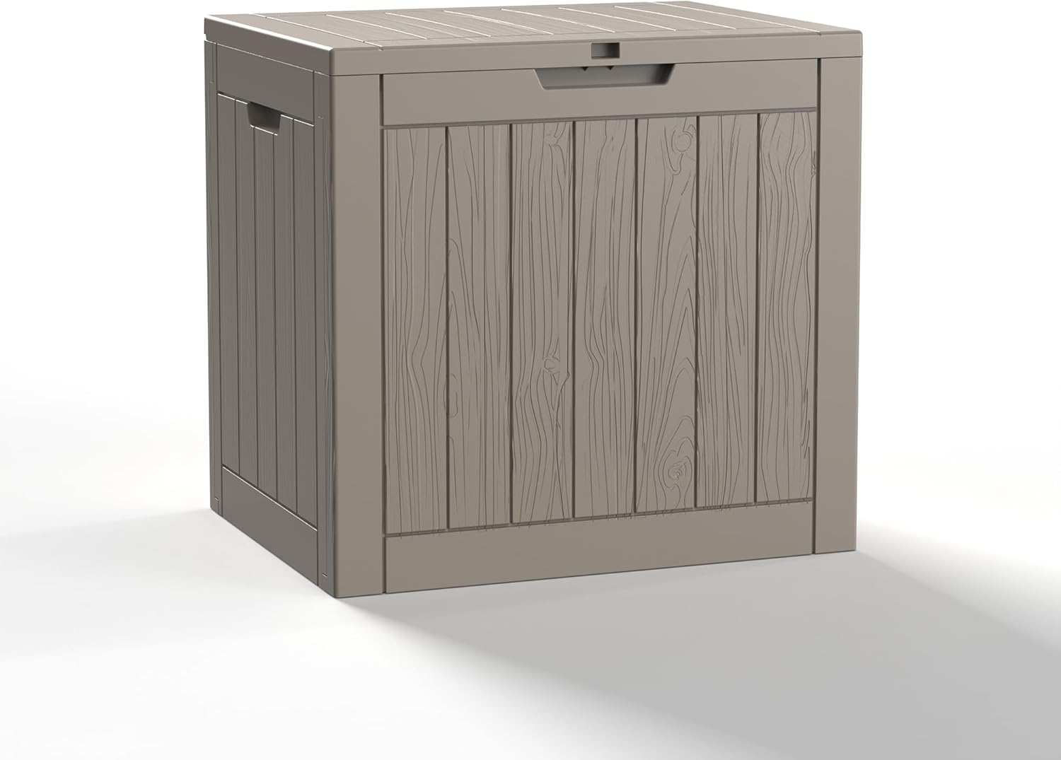 MAIUSCOLI 150 Gallon Waterproof Outdoor Storage Box,Resin Deck Box,Lockable Outside Storage Box Container for Patio Furniure,Garden,Tools (150 Gallon,Black)